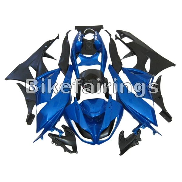 ABS впрыск Набор для Kawasaki ZX-6R 2009 2010 2011 2012 ZX636R 636 Пластик цвет синий, черный; большие размеры Clwlings