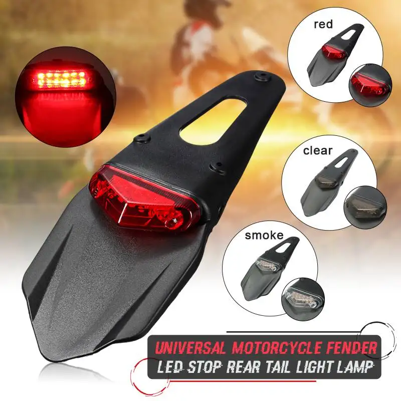 Универсальное заднее крыло мотоцикла светодиодные задние стоп лампы крылья