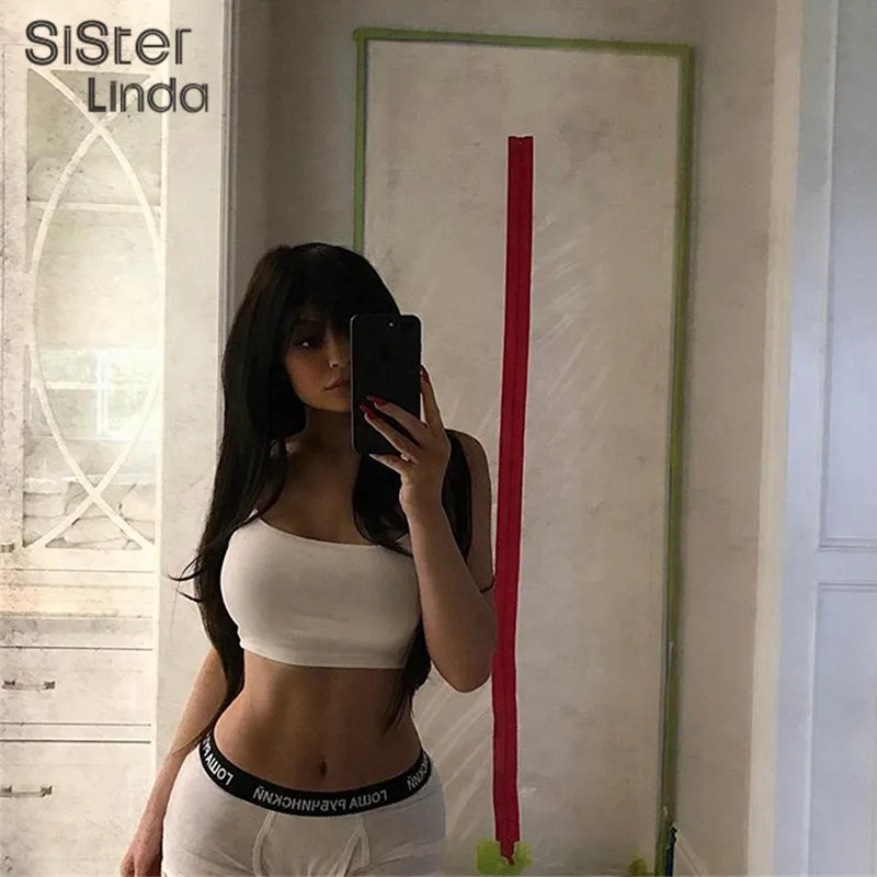 Sisterlinda, Хлопковые женские короткие топы, одноцветные камзол, новинка, осенние базовые футболки, топы, модные повседневные женские сексуальные топы на бретелях, женские топы