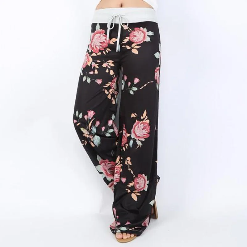 

Cute Women Casual Sleep Bottoms Soft Pajama Pants Elastic Drawstring Waist Pyjamas Women Trousers Sexy Loose Home Pants