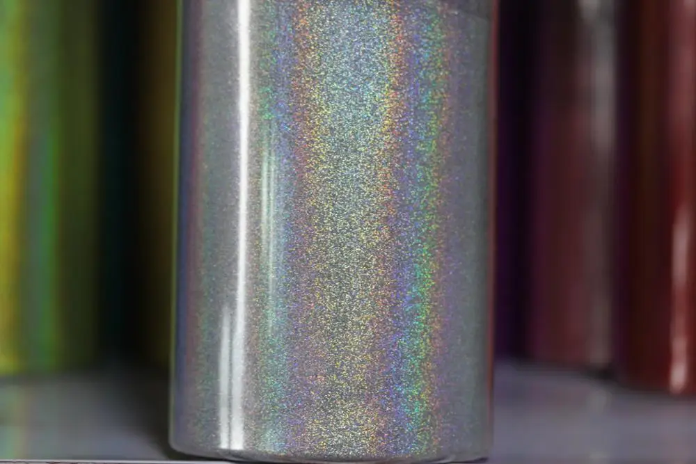 0.1mm (1/256 .004) Silver Fine Holographic Colorful Nail Art Glitter Dust Powder Hexagon Shape for Nail Art decoration DIY