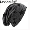 LOVINGSHA Brand Autumn And Winter Hats For Women Stars Design Ladies Thin Hat Skullies And Beanies Men Hat Unisex HT003 1