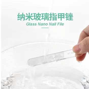 

Professional Nano Glass Nail File Transparent Sanding Polishing Grinding Nail Art Manicure For Gift