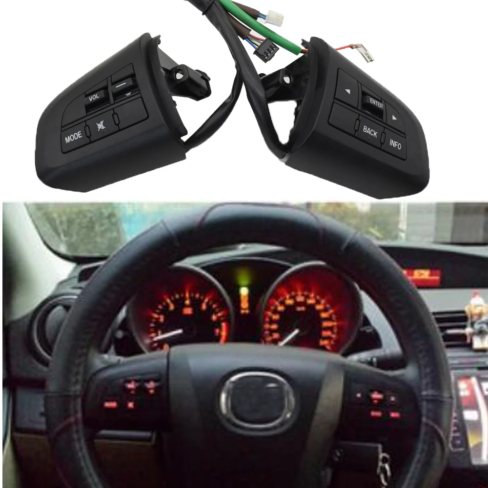 Руль Bluetooth аудио круиз контроль переключатель кнопка для Mazda 3 Mazda 5 CX-7 BL 08-13