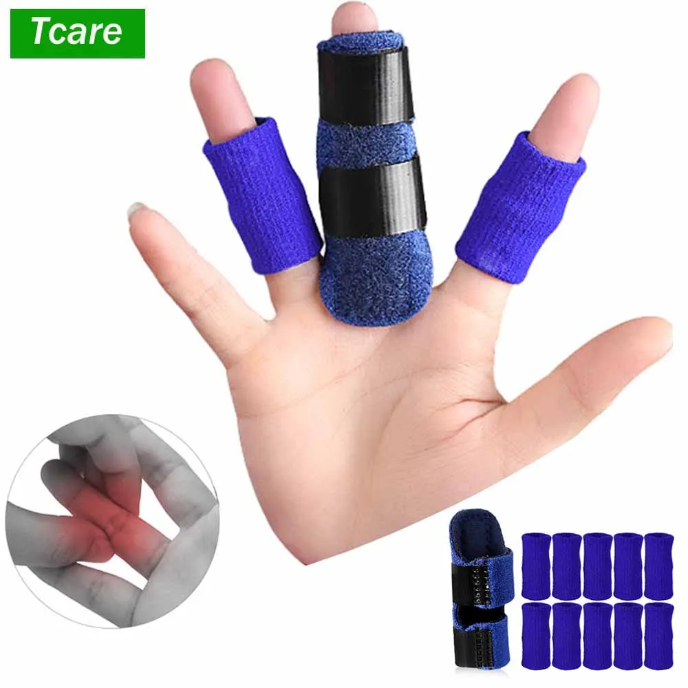

Finger Guard Sleeve Finger Braces Splint Suit, Adjustable Finger Support Splint for Trigger Finger, Arthritis and Ligament Pain