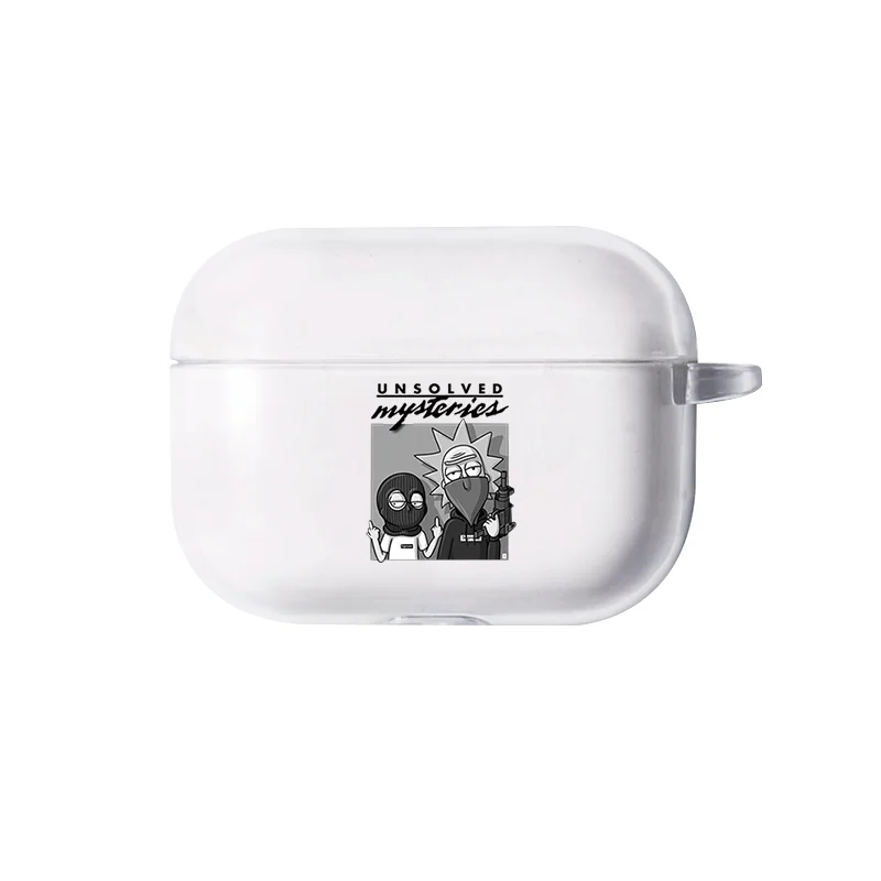 I250064 Чехол Airpods Pro с мультяшным принтом Рик и Морти, беспроводные Bluetooth наушники, милый чехол для Apple AirPods pro, силиконовый чехол для зарядки, чехол - Цвет: I250064