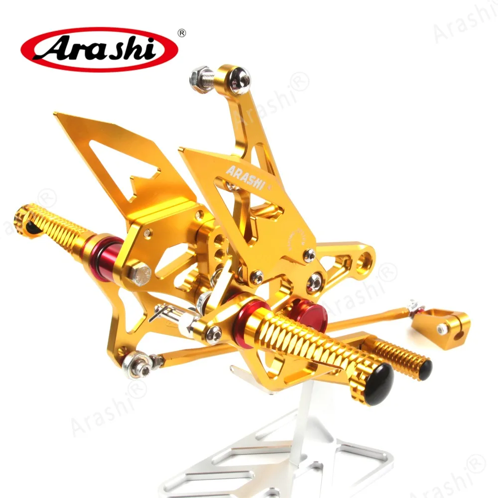 Arashi для YAMAHA YZF R1 2007 2008 07-08 CNC Регулируемые подножки для ног Rider задние наборы Rearset подставка для ног YZF-R1