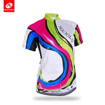 

NUCKILY Cycling Jersey Women Short Sleeve Summer Professional Custom Bike Wear Bicycle Clothing NJ520
