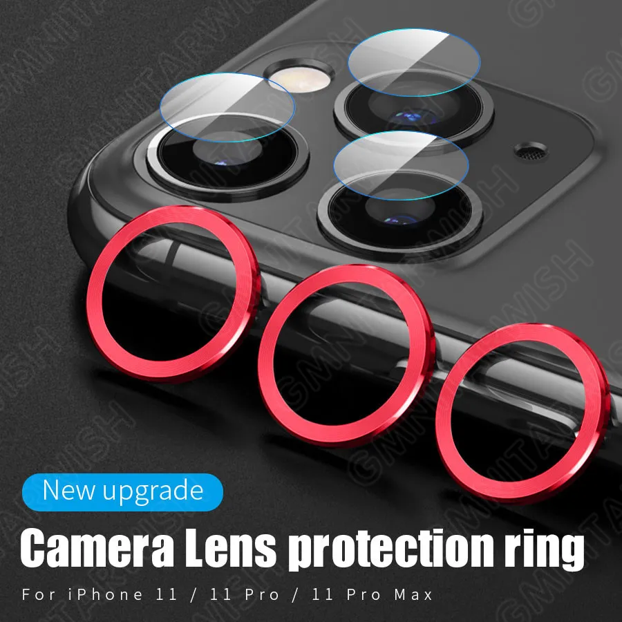 Защитный чехол для объектива камеры металлический с кольцом iPhone 11 Pro Max защитный +