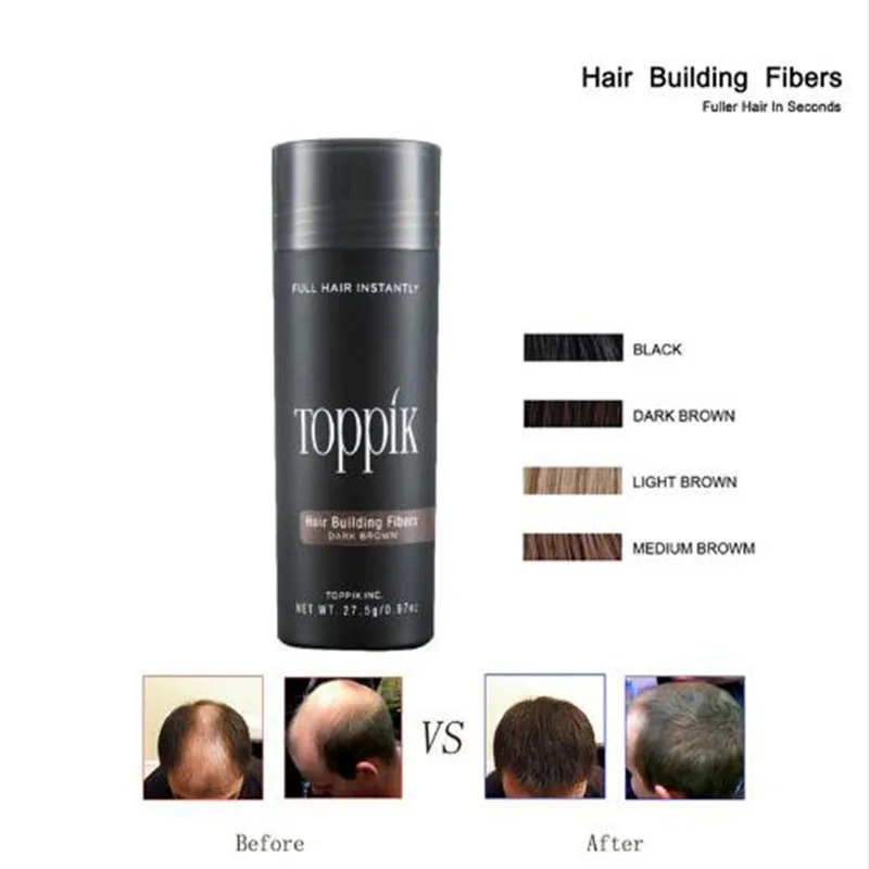 Hair Fibers Keratin Toppik Thickening Spray Hair Building Fibers 27.5g Loss Products Instant Wig Regrowth Powders