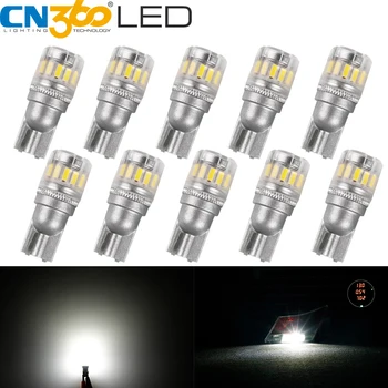 

CN360 T10 194 168 W5W LED Car Light Reading Door Corner Interior Signal Auto Bulb Plate License Warning Light 12V 200LM White