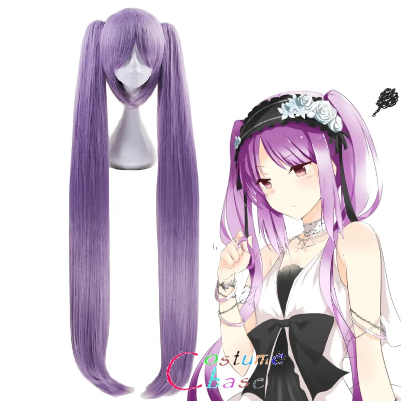 FGO Fate Grand Order Euryale Stheno Фиолетовый 110 см длинный прямой косплей Хвост Хэллоуин