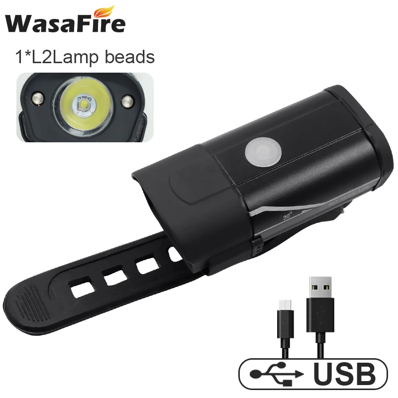 XM-L2 LED Bike Light USB Rechargeable Mountain Bike Front Light 4 Modes Mini Bicycle Headlight Cycling Lantern Head Lamp