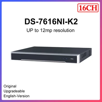 

Original Hikvision NVR 16ch DS-7616NI-K2 1U 4K Supports decoding H.265+/H.265/H.264+/H.264 video formats