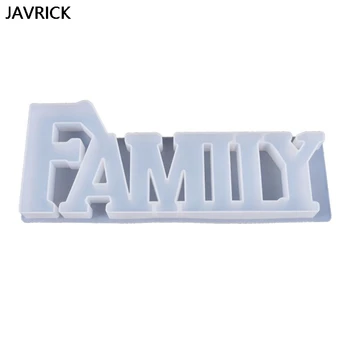 

Crystal Epoxy Resin Mold FAMIIY Letters Shape Casting Silicone Mould Handmade DIY Crafts Jewelry Decoration Making Tools
