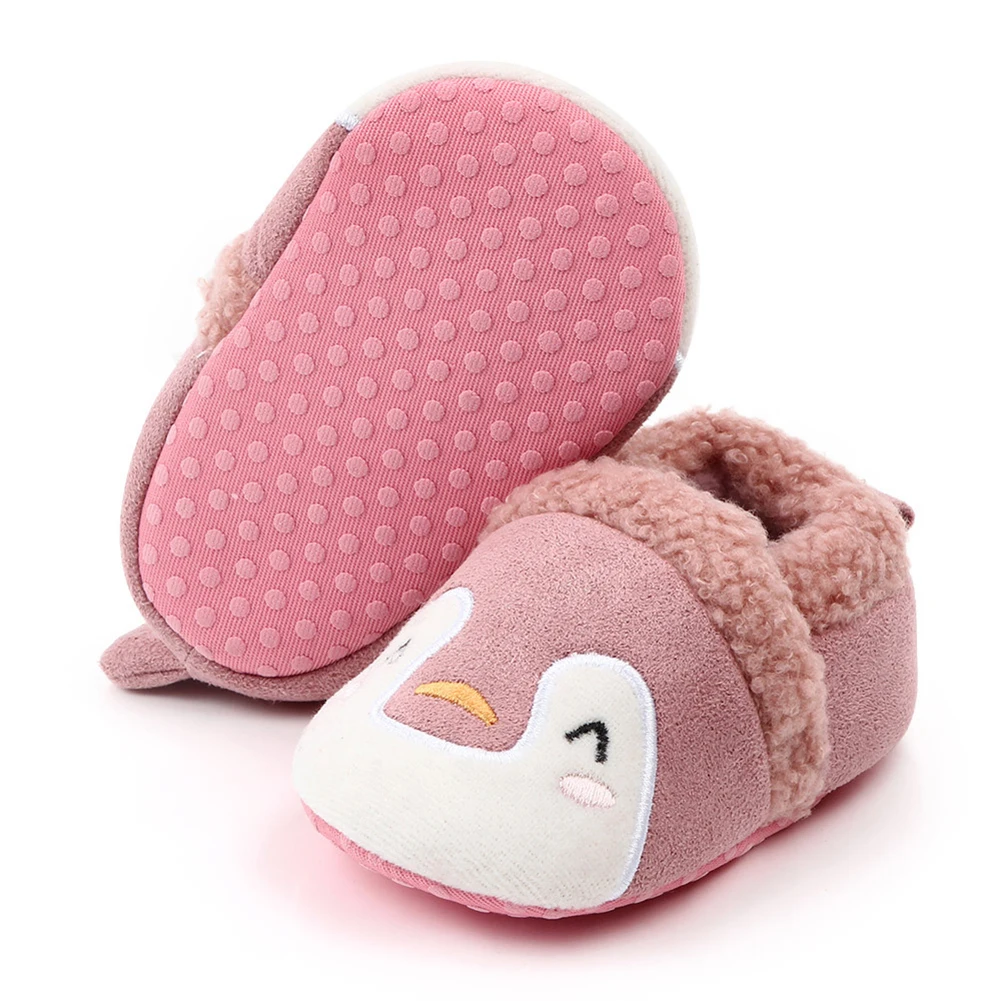 Cute Newborn Toddler Baby Shoes Cartoon Animal Boys Girls Crib Shoes Cartoon Animal Soft Sole Non-Slip Infant Baby Shoes