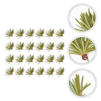 

24pcs Pretty Natural Green DIY Crafts Plant Sample Pine Needles Leaves Handmade Accessories for Home Hetel Phone Case