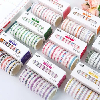 

10 Pcs/pack Cute Colorful Owl Cactus Sky Washi Tape DIY Decoration Scrapbooking Planner Masking Tapes Label Stationery Sticker