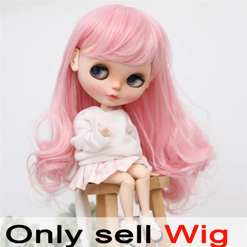 Фото Парик блайз Qbaby Amydoll, 9-10 дюймов, короткие оранжевые вьющиеся волосы №3