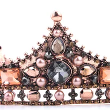 Горячая Распродажа стиль Европа и Америка ретро жемчуг Сплав Свадебная Корона невесты головной убор аксессуары для волос