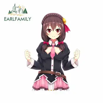 

EARLFAMILY 13cm x 9.4cm for Girl Vinyl Car Sticker Personality Waterproof VAN Decoration Motorcycle Refrigerator Decals