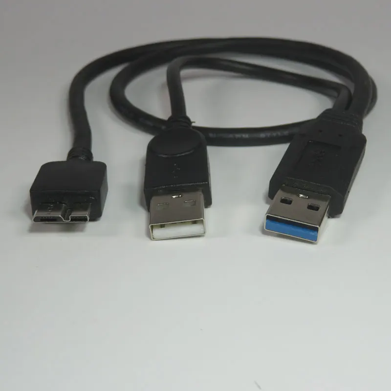 PCTONIC Micro-USB3.0 кабель с дополнительным usb-питанием типа A male micro-B для мобильного жесткого диска HDD OTG кабель