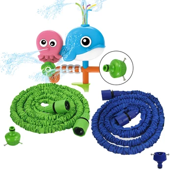 

Outdoor Water Spray Toy Sprinkler Hose Kids Backyard Spinning Water Pipe