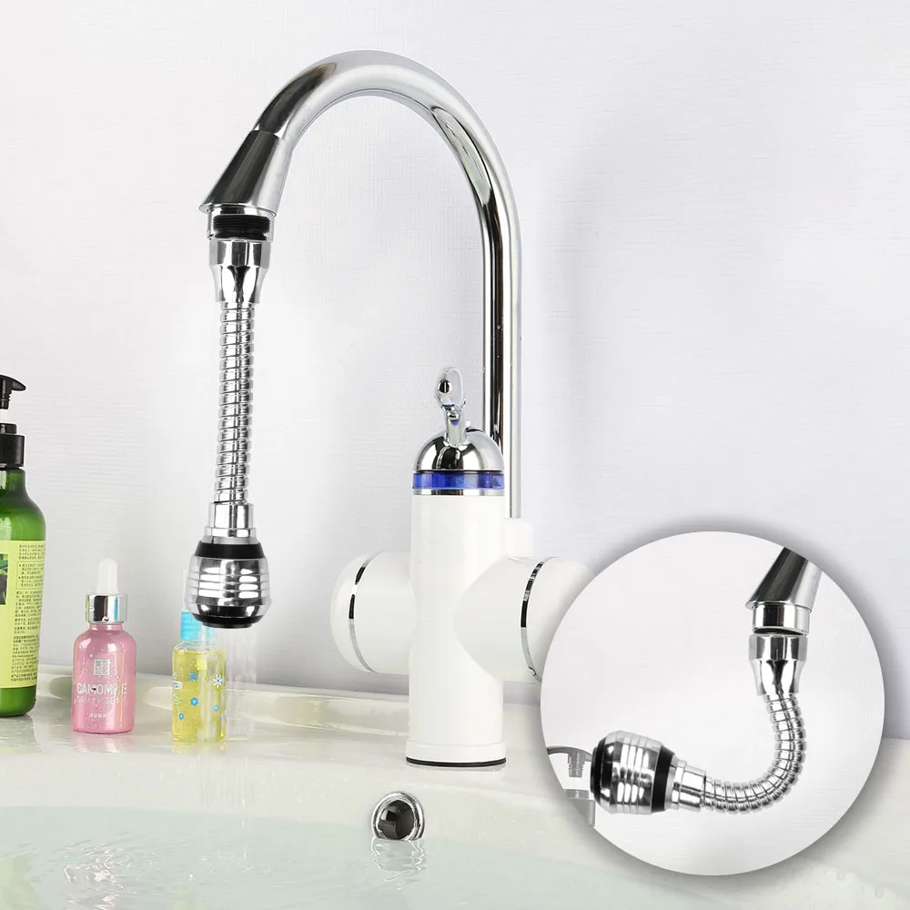 360 Degree Rotating Bubbler Filter Tap Adapter Faucet Extender High