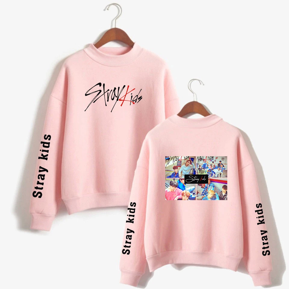 SHEIN Детская толстовка с высоким воротником популярные повседневные пуловеры Kpop