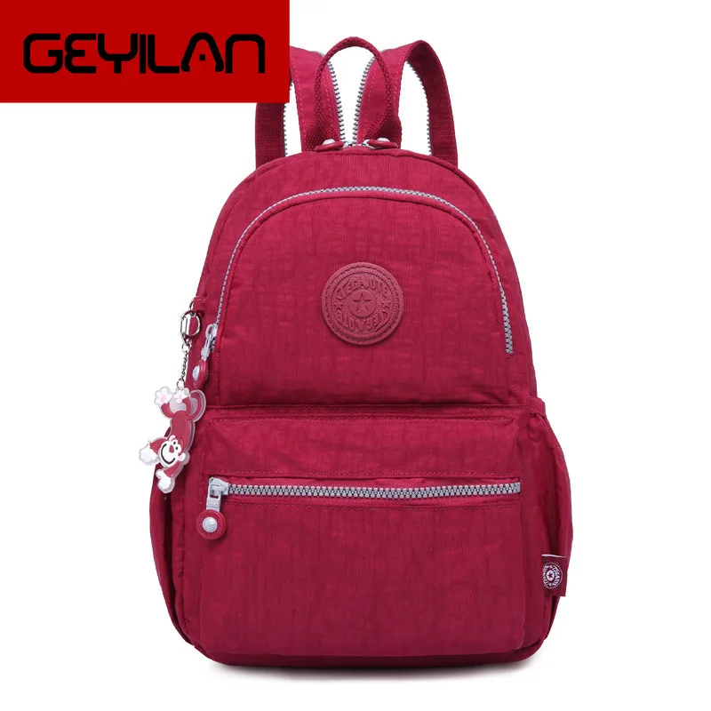 

Features Shoulders Diagonal Span Switch Backpack Lightweight Nylon Travel Leisure Shoulders Bag