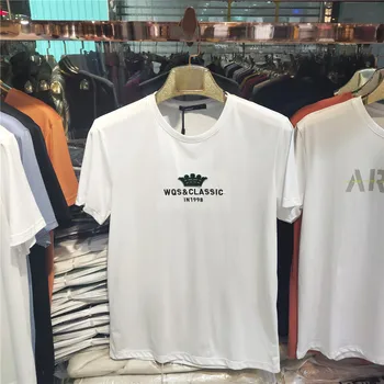 

Men's t-shirt short-sleeved summer trend round neck creative printing half-sleeved shirt shirt casual men's bottoming shirt