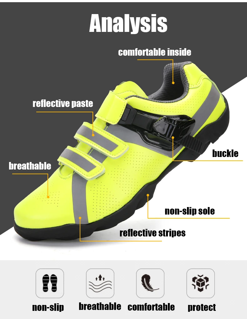 Road Bike Shoes Men Bicycle Sneakers Anti-slip Breathable Cycling Shoes Triathlon Athletic Sport Shoes Zapatos Bicicleta 37-48