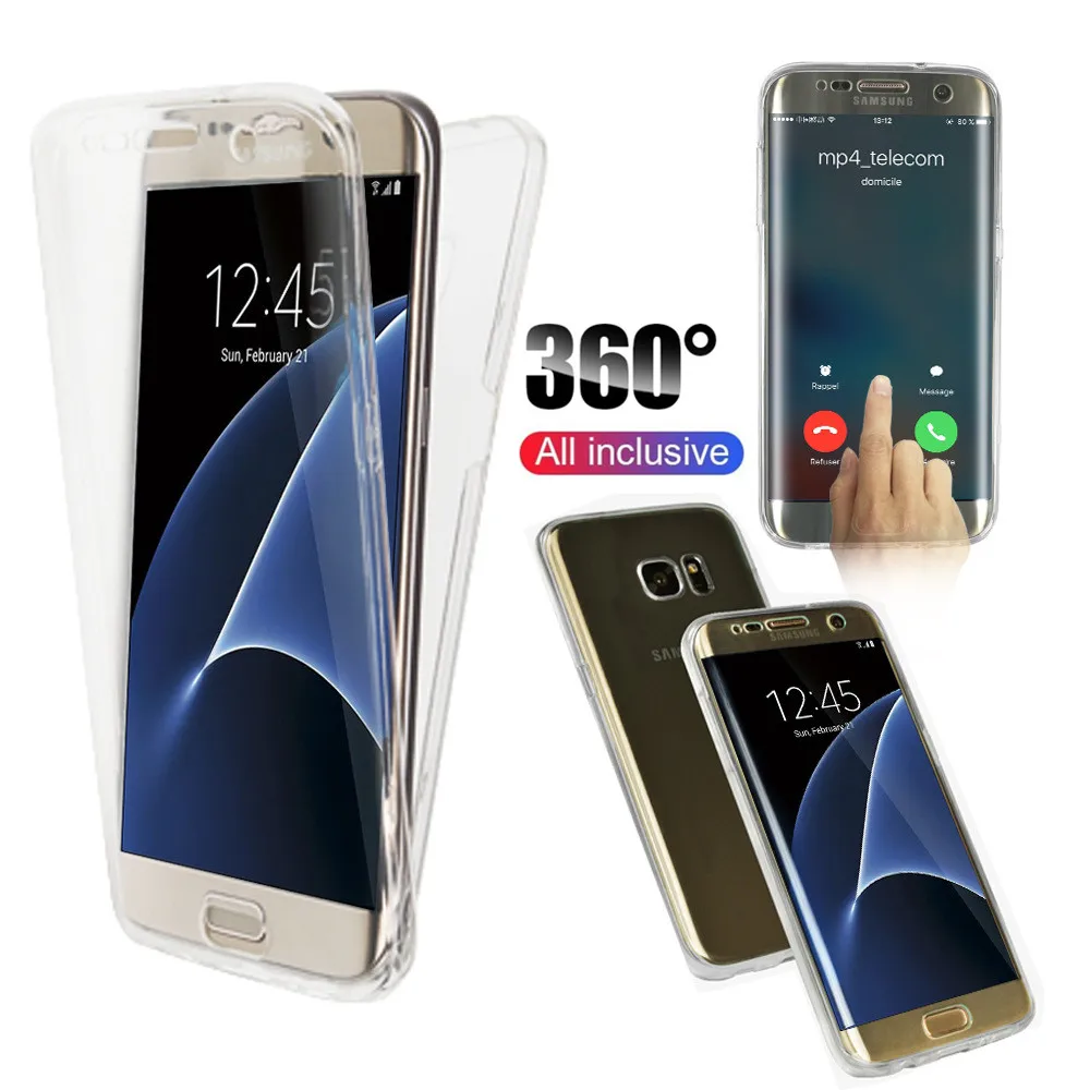 360 Full Body Phone Case For Samsung Galaxy M10 M20 A10 A30 A40 A50 A70 s7 s8 S9 S10 Plus A5 A6 A8 J4 J6 2018 Silicone TPU Cover | Мобильные
