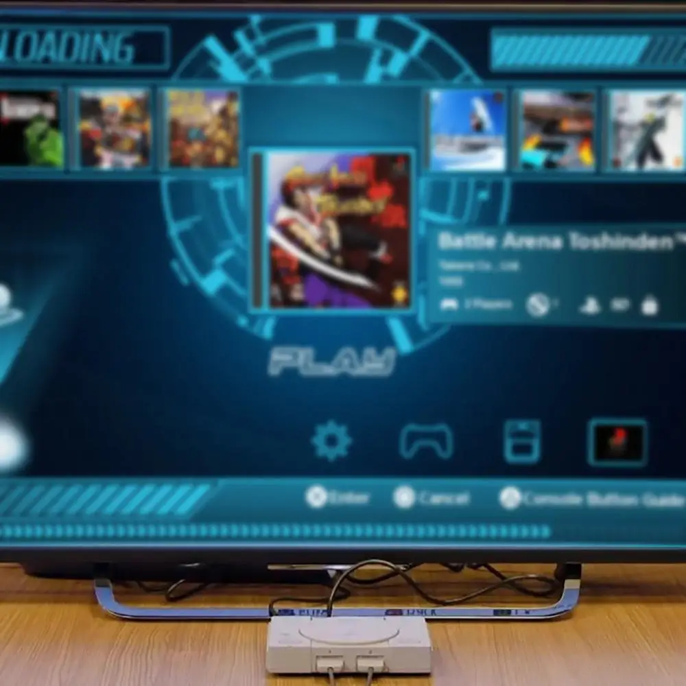 Cena Dla Game Enhancer Plug Game Pack dla akcesoriów Playstation wbudowane gry 7000 dla prawdziwych niebieskich Mini PS1 Mini akcesoria