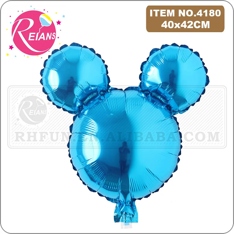 Birthday Aluminum Balloons cartoon pure color mouse Head Cartoon Foil Balloons Kids Birthday Party Supplies Wedding Decorations foil balloons birthday balloons birthday balloon set party balloon set birthday party decoration set aluminum balloon inflatable balloon