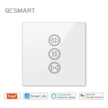 Tuya interruptor de cortina inteligente, interruptor de cortina de wifi para obturador de cortina motorizado elétrico, google home, controle de voz da amazon alexa
