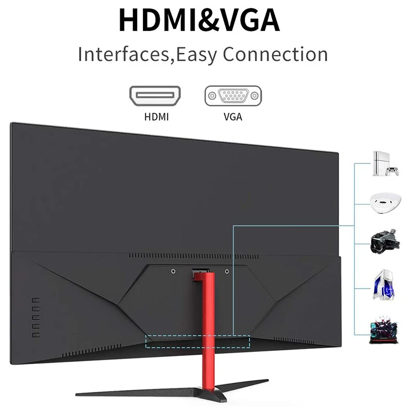 US $174.53 Johnwill 238 Inch 144 HZ Gaming Monitor 1920x1080P LCD Monitor IPS Monitor VGAHDMI Interface For PC PS4 Gaming Screen