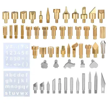 

57 Pieces Of Painting Head Set Carving Engraving Brush Special Lettering Painting Pyrography Electric Head Set