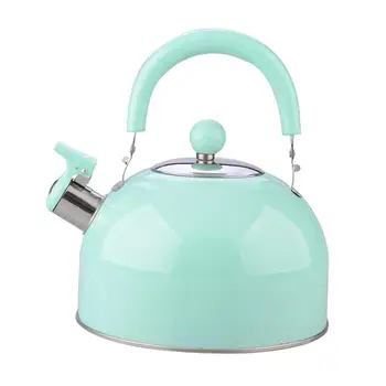 

1PC Teakettle Stainless Steel Sounding Kettle Colored Whistle Hot Kettle Thickening Water Heating Kettle Non-Magnetic Teakettle