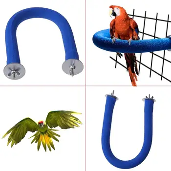 

Parrot Perch U Shape Grinding Mouth Paws Claw Birds Stand Holder Rack Parakeet Pet Toys Cage Decoration Supplies