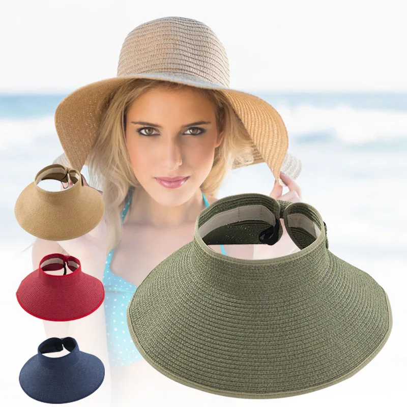 foldable straw sun hat