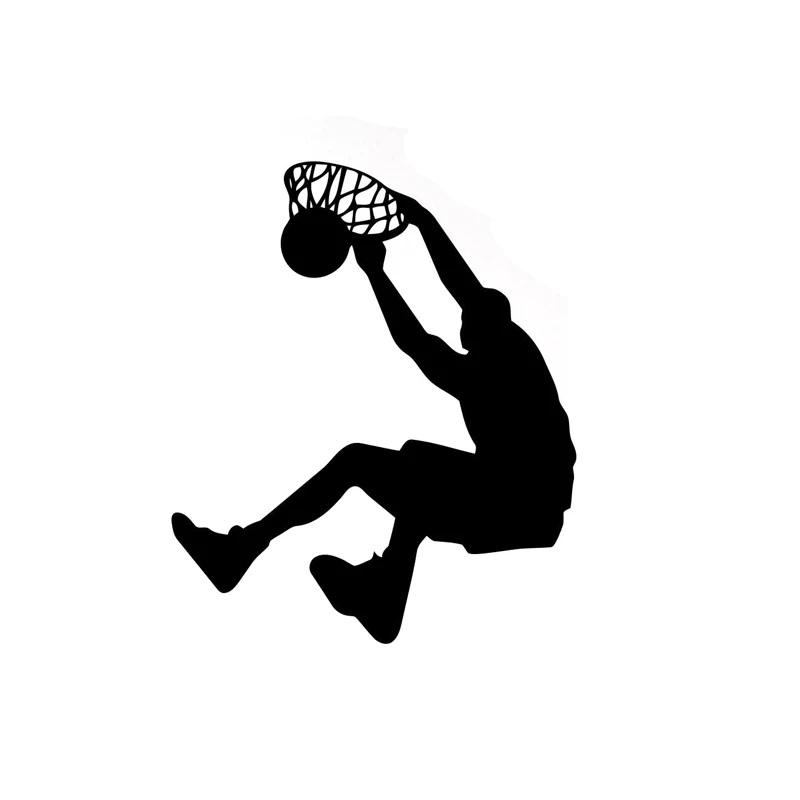 

Car Sticker Basketball Dunk Sport PVC Car Sticker Stadium Decorated In Black/silver 10.8cm * 12.8cm