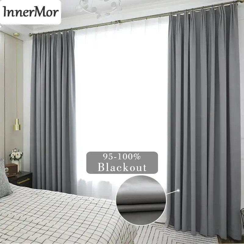 innermor cortinas opacas termicas para dormitorio modernas y gruesas cortinas largas personalizadas