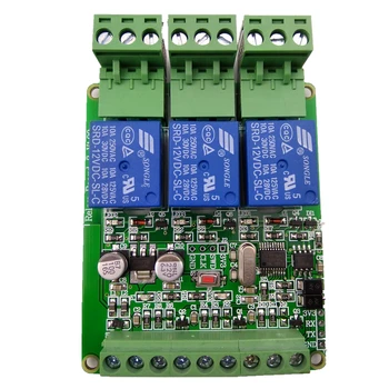 

Modbus RTU 3-way relay output 3 inputs RS485 TTL