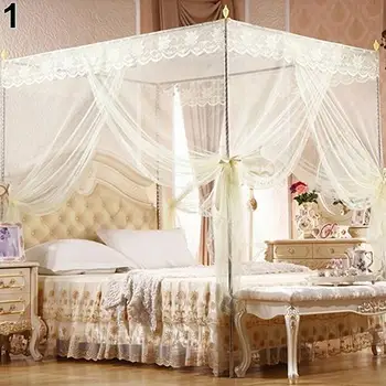 

6 New Four Corner Post Student Canopy Mosquito Net No Frame Mosquito Repellent Tent Insect Reject Canopy Bed Curtain Bed Tent
