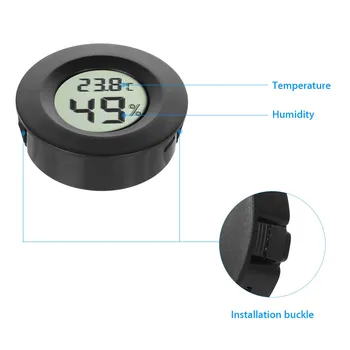 

Hottest UK ! 4pcs Digital LCD Thermometer Feuchtig Keitsmesser Durable