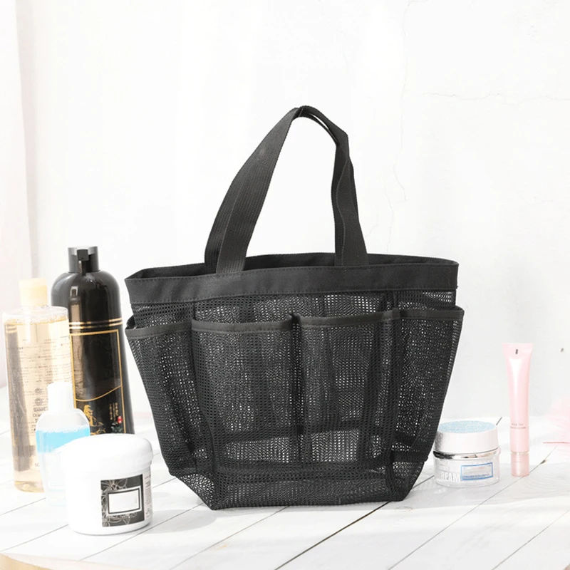 Shower Caddy Basket Mesh Portable for College Dorm Large Bathroom Tote Bag Durable 8 Pockets