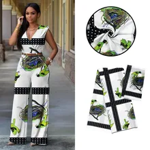 Модная шелковая восковая ткань, Африканский воск, стиль, последний Шелковый Атласный воск с шифоновой блузкой, африканская ткань для платья, 4+ 2 ярдов/партия