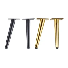 

4Pcs Furniture Legs Coffee Table Legs, Black and Gold Metal Home DIY Projects Sofa Leg TV Cabinet Leg,Chair Leg,Ottoman Leg