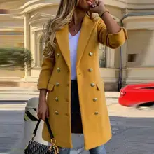 

Women Casual Blazer 2021 VONDA Female Long Sleeve Suit Blazer Lapel Long Jackets Casual Outerwear Veste Femme Outerwears